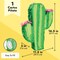 Cactus Pinata for Kids Birthday, Baby Shower, Cinco de Mayo, Mexican Fiesta Party Decorations (Small, 16.5 x 11.5 x 3 In)